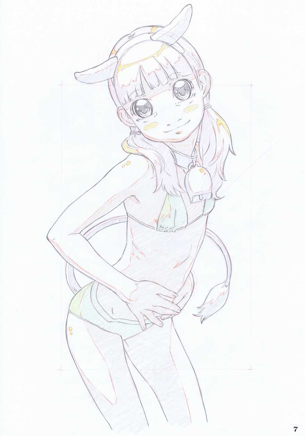 (C80) [Momonga Club (Hayashibara Hikari)] Rakugaki-s 17 ~Original Shoujo Enpitsu Genga shuu~ - Page 9