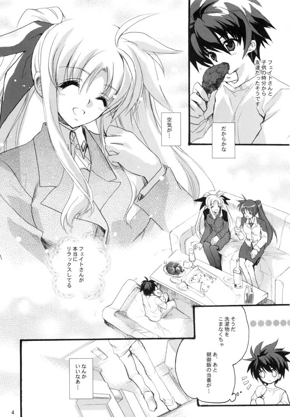 (C80) [Hanzai Tengoku (Hasei Agana)] Happiness (Mahou Shoujo Lyrical Nanoha) - Page 3