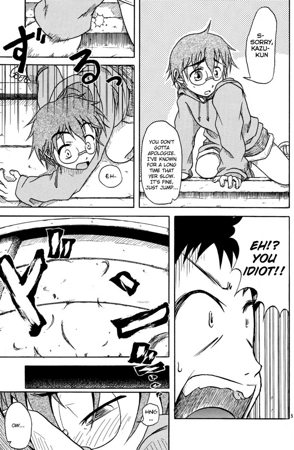 (Shotaket 15) [Umikaidou (Nankai no Sizimi)] Kimi no Soba ni... | Close to you... [English] [Busy Bee Translations] - Page 5
