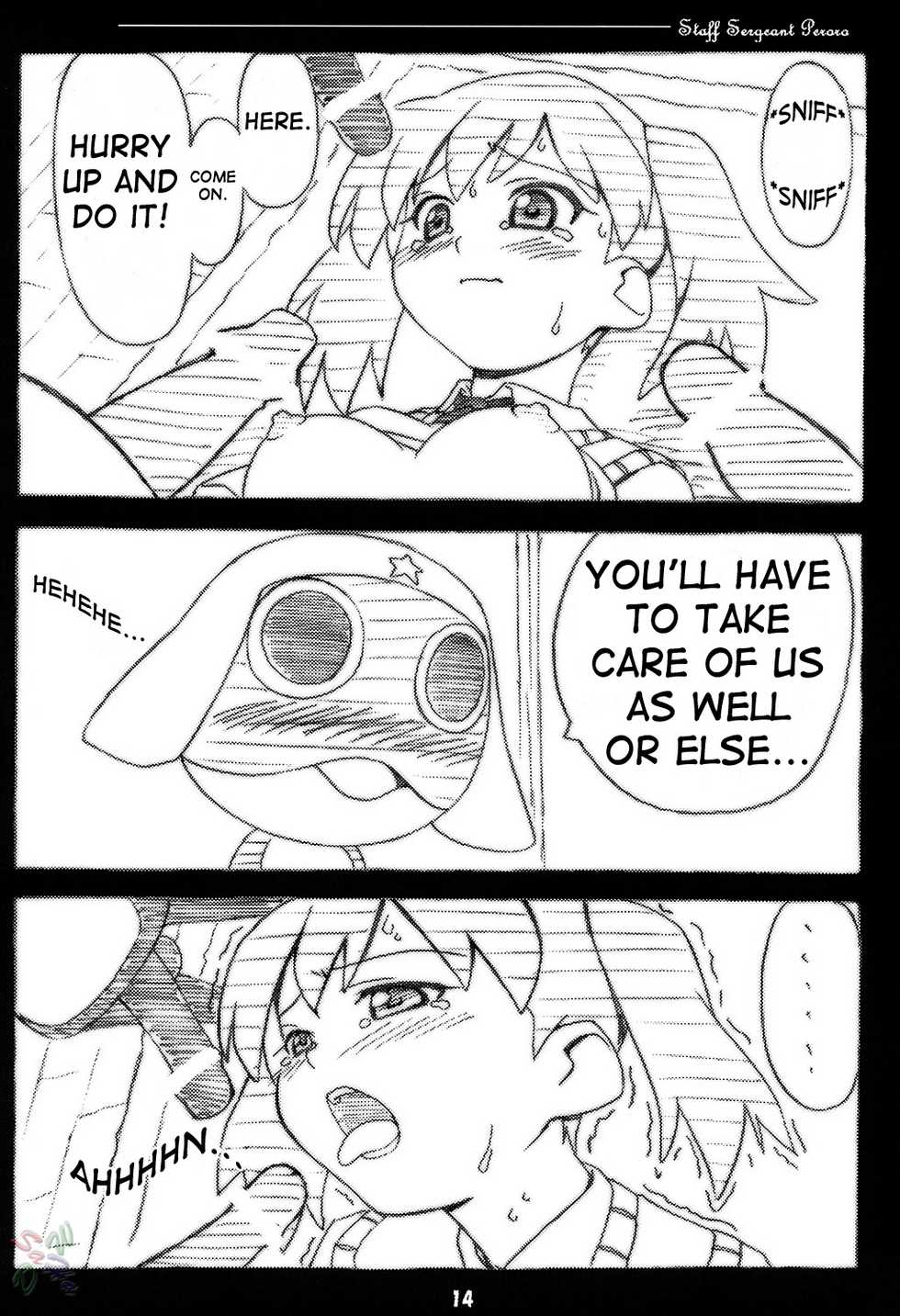 (C67) [Pag-Pag-Magu (Kuuchuu Yousai)] Peroro Gunsou (Keroro Gunsou) [English] [SaHa] - Page 14