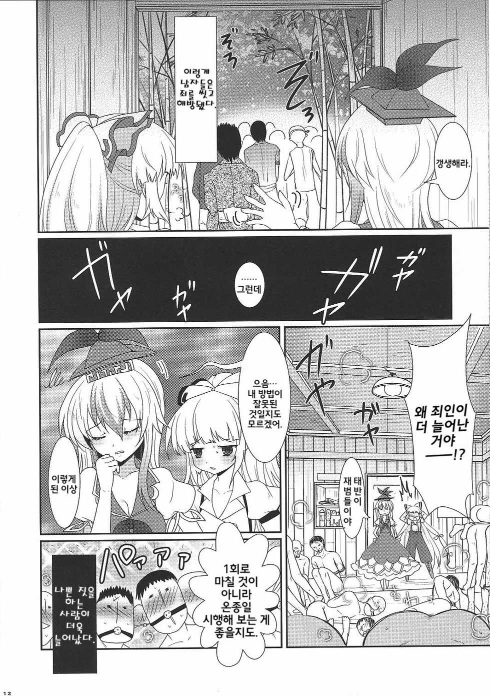 (COMIC1☆4) [Kuma-tan Flash! (Hanao)] Mokotan to Fushigina Heya (Touhou Project) [Korean] - Page 11