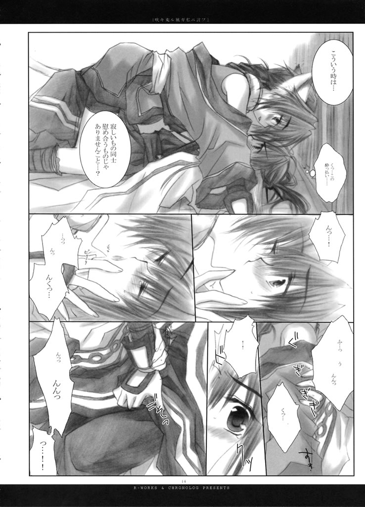 (Mimiket 7) [Chronolog (Sakurazawa Izumi)] Fuki Kuru Kaze ga Watashi ni Ifu | Wind that Blown Toward Me Talked (Utawarerumono) - Page 13