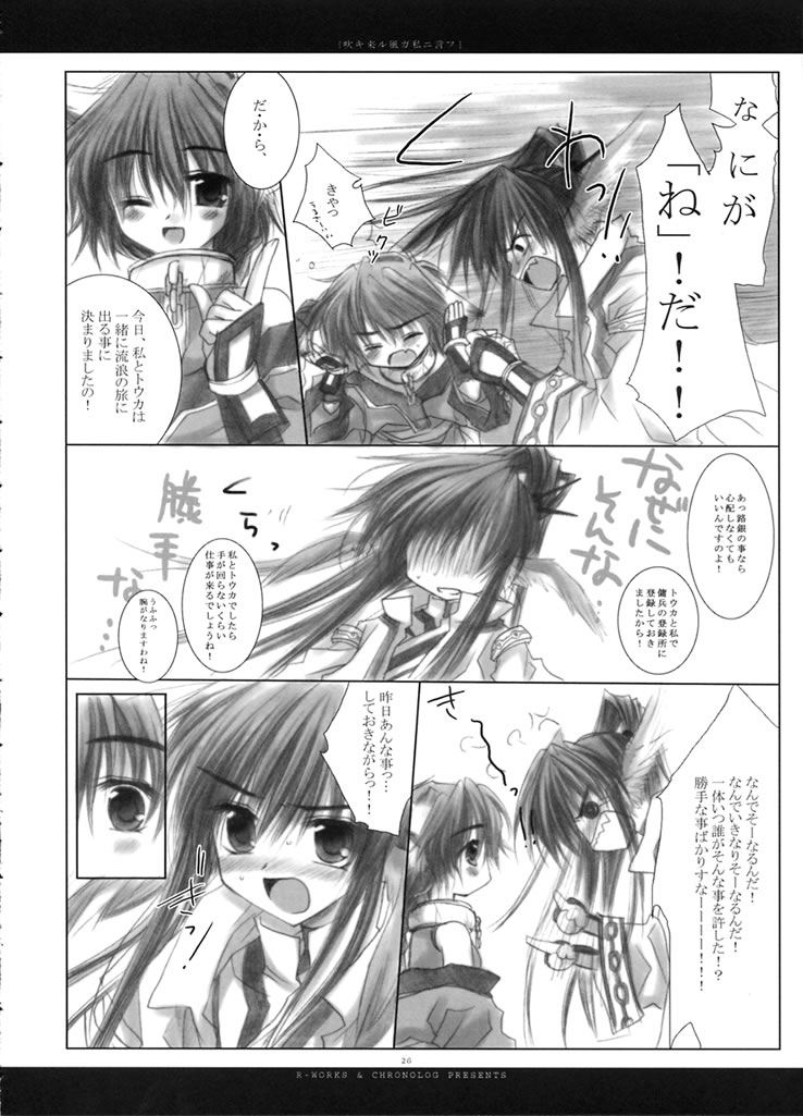 (Mimiket 7) [Chronolog (Sakurazawa Izumi)] Fuki Kuru Kaze ga Watashi ni Ifu | Wind that Blown Toward Me Talked (Utawarerumono) - Page 25