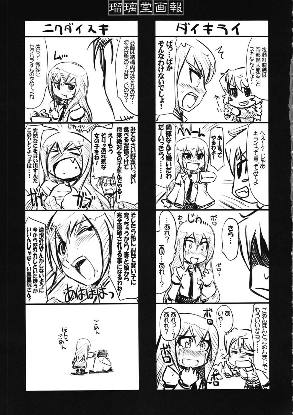 (C81) [UA Daisakusen (Harada Shoutarou)] Ruridou Gahou CODE:46 (Steins;Gate) - Page 13