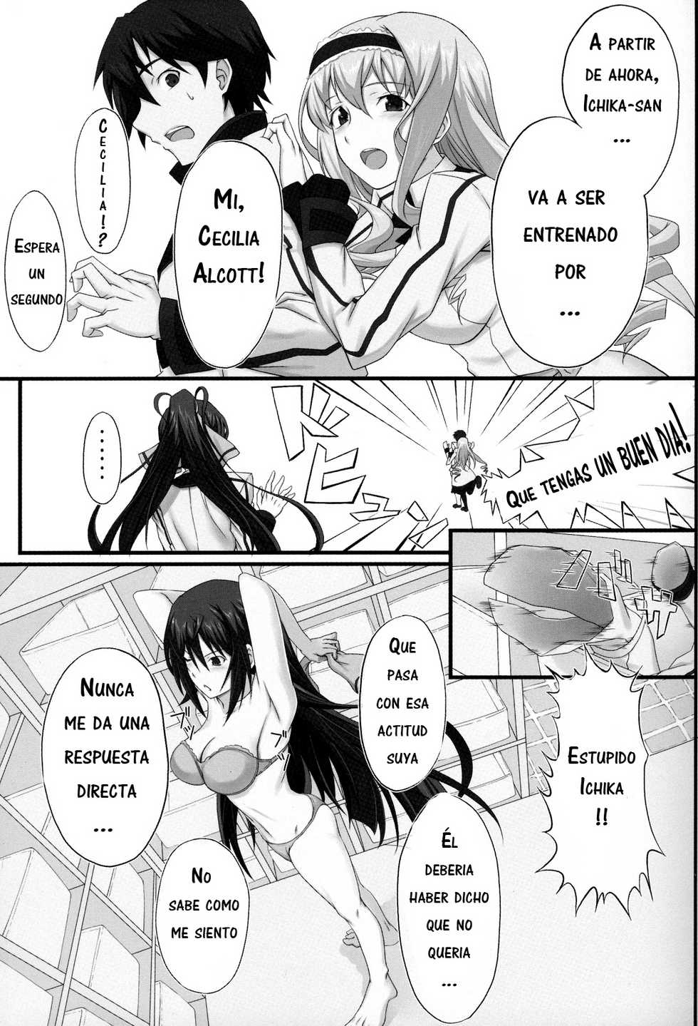 (COMIC1☆5) [Wonderful Life (Emanon)] Shinonono! (IS <Infinite Stratos>) [Spanish] [Afrodhi-SubDD] - Page 4