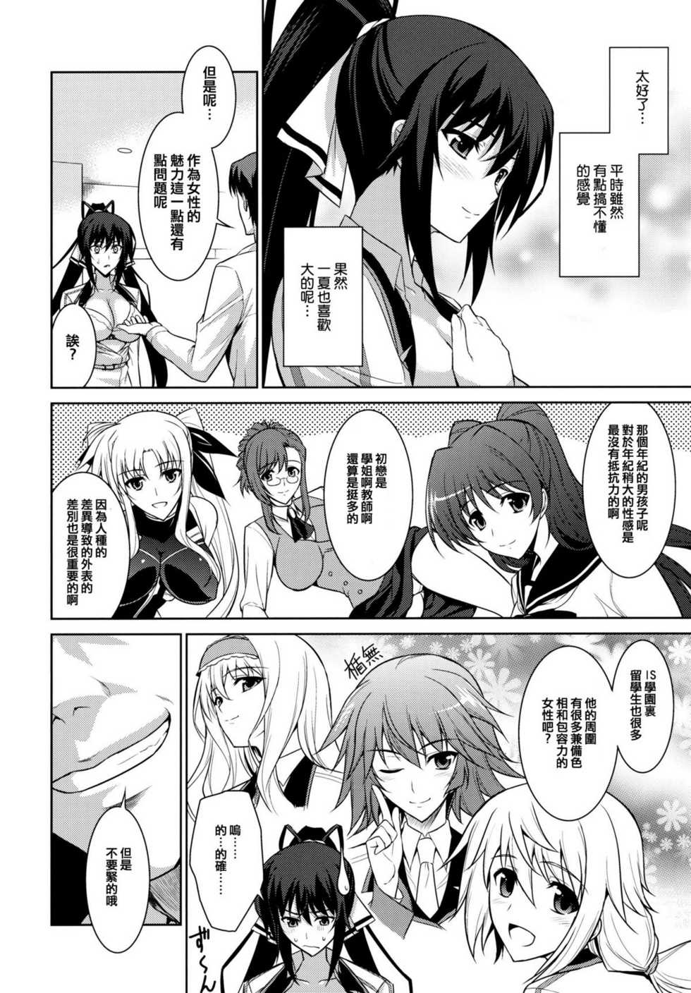 (C81) [Type-G (Ishigaki Takashi)] Broom on the Frontline (IS <Infinite Stratos>) [Chinese] [渣渣汉化组] - Page 4