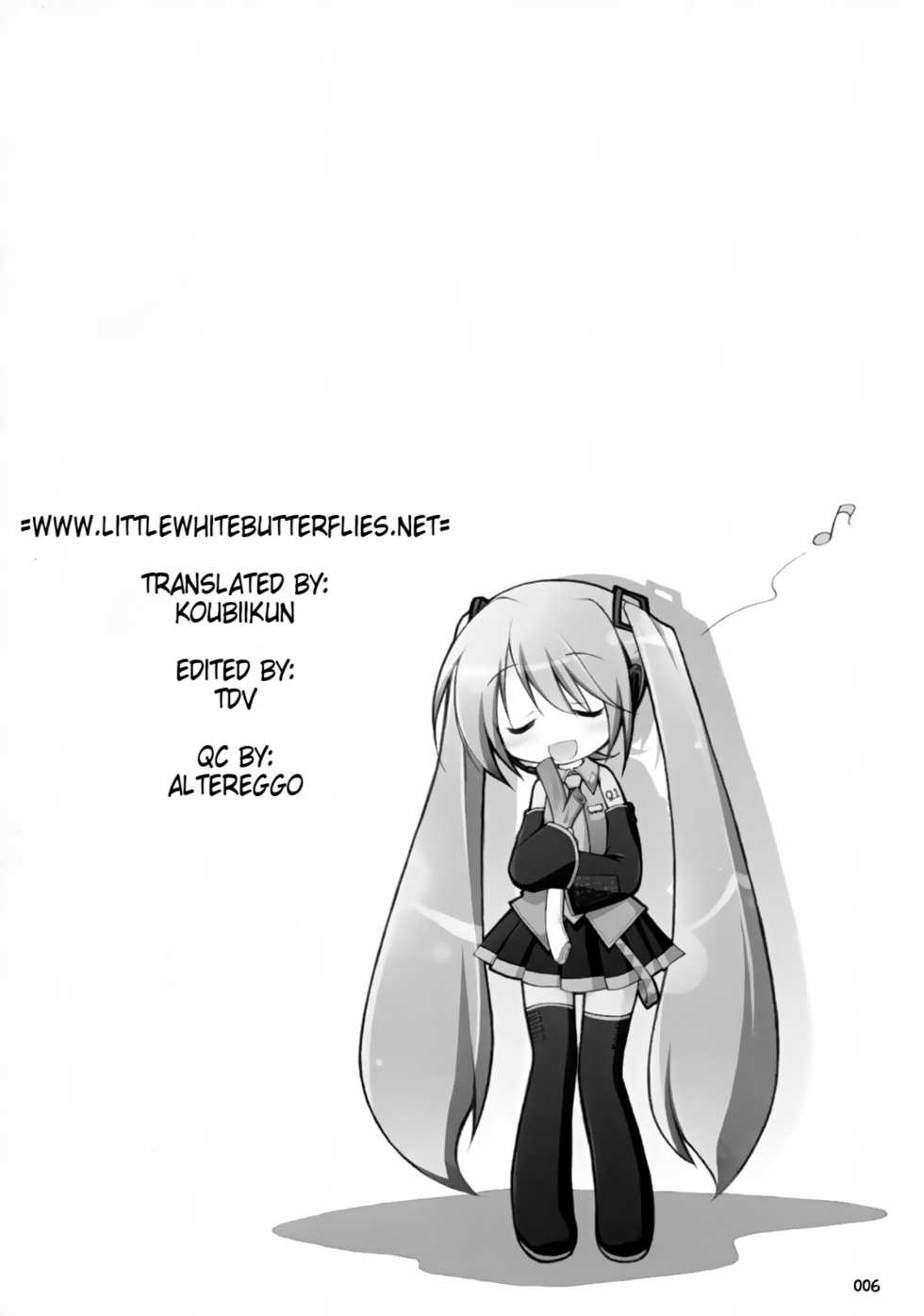 (C73) [Titokara 2nd Branch (Manami Tatsuya)] Mikumero. (Vocaloid) [English] =TV= - Page 5