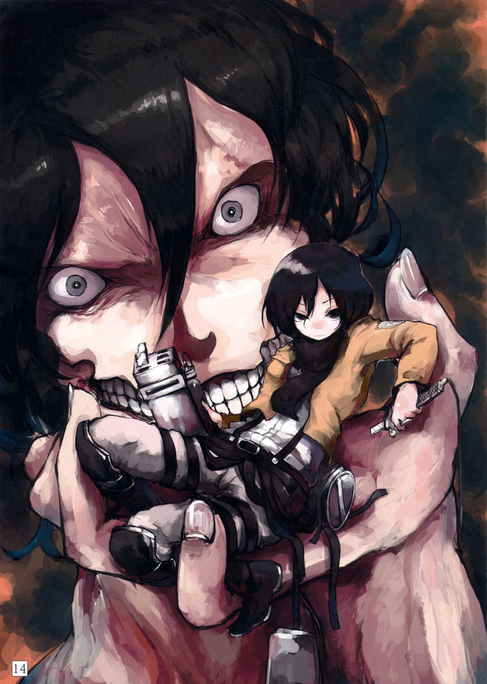 (C81) [PANDA-NIKU (Namaniku ATK, Ookuma Nekosuke)] SHINNGEKI vol. 1 (Shingeki no Kyojin) - Page 13