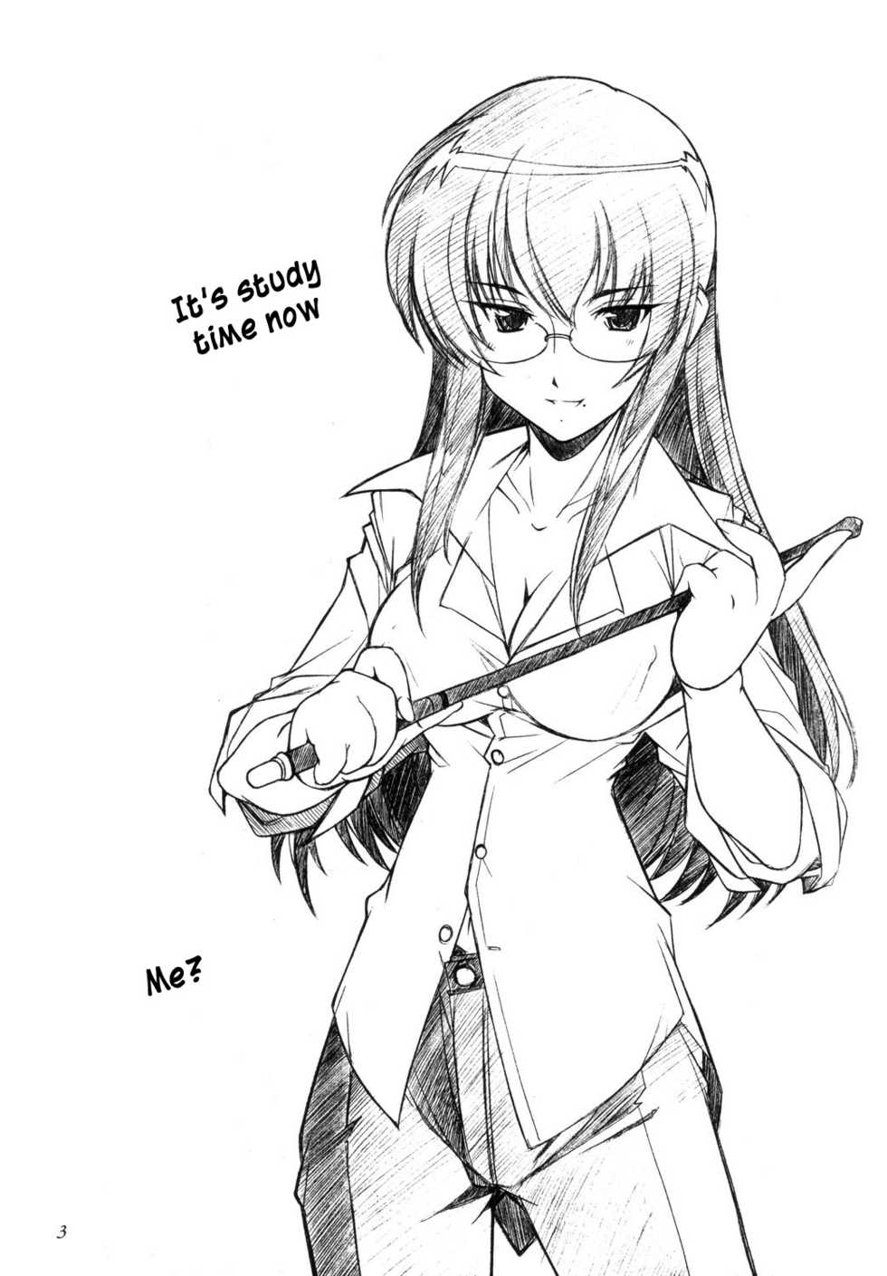 (C67) [Maruarai (Arai Kazuki)] Benkyou no Jikan | Study Time (School Rumble) [English] [nandeyanen, PeopleDon'tDanceNoMore] - Page 2