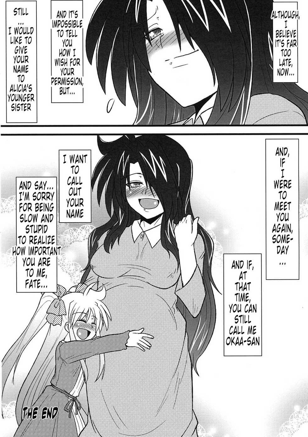 (C80) [Shonnaka-dou (Mitsurugi Tsurugi)] Lyrical Mamans | A Doujinshi Compilation of Mamans: Lyrical Mamans (Mahou Shoujo Lyrical Nanoha) [English] [Tonigobe] - Page 23