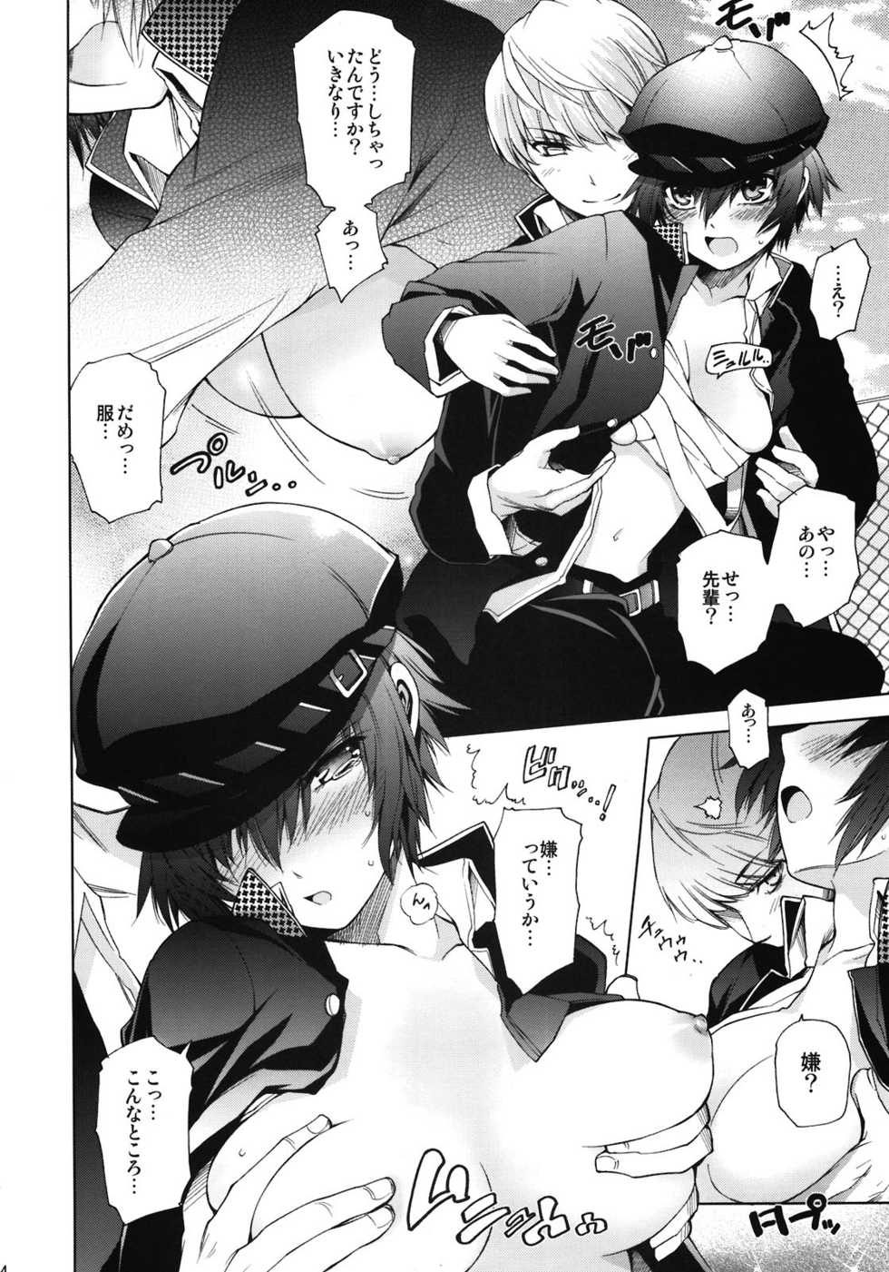(C81) [OMEGA 2-D (Hibino Tomoki, Shima Seiryuu)] Everyday Younglife Eros Fesu (Persona 4) - Page 4
