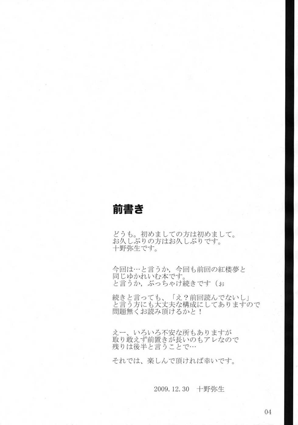 (C77) [Kara no Tsuki (Toono Yayoi)] Touhou Mousou Kyou 14 (Touhou Project) [English] {desudesu} - Page 4