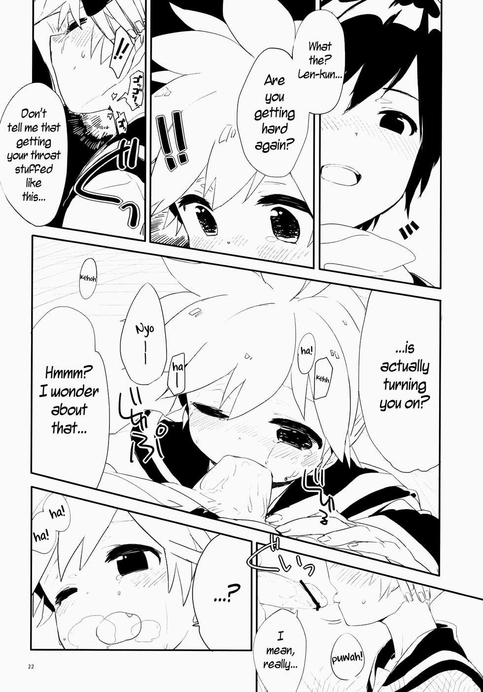 (Shota Scratch 15) [Uruudoshi (Uru)] Len-kun Pero Pero!! (VOCALOID) [English] =Short Wharf= - Page 21