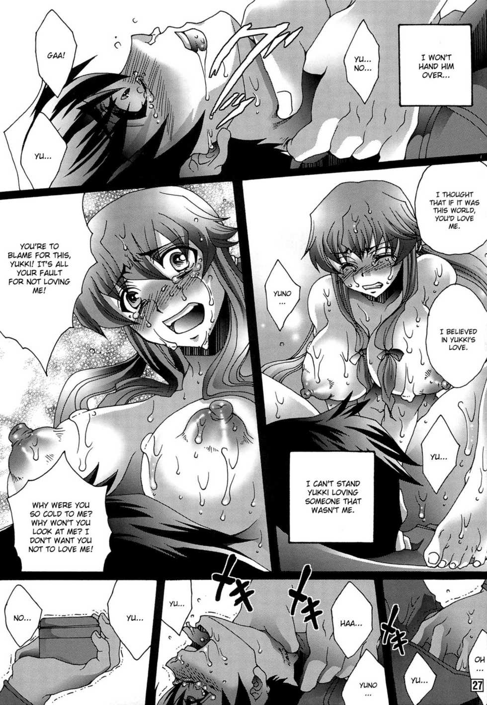 (C81) [Raijinoh (Yuuki Haruka)] Ai wo Shinji Utagawanai Koto (Mirai Nikki) [English] [CGrascal] - Page 26