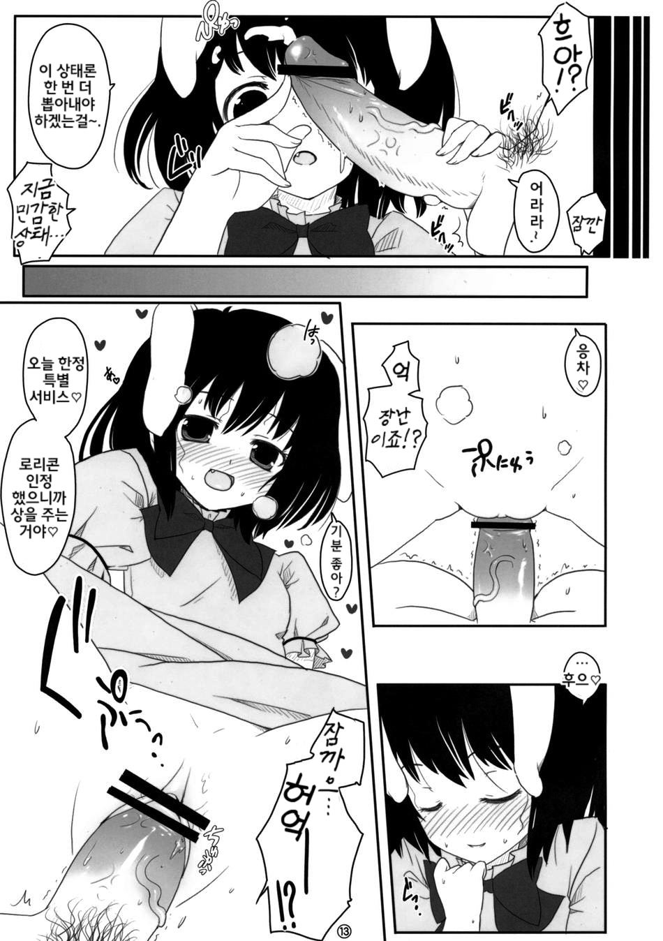 (Reitaisai 6) [Itou Life] Touhou Usa Usa | 동방 토 토 (Touhou Project) [Korean] [팀☆면갤] - Page 12