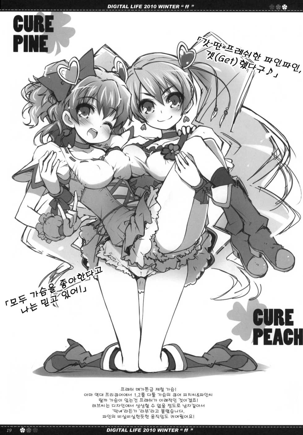 (C79) [life & Digital Flyer (Haga Yui & Ohta Yuuichi)] DIGITAL LIFE 2010 WINTER ff (Precure Series) (korean) - Page 18