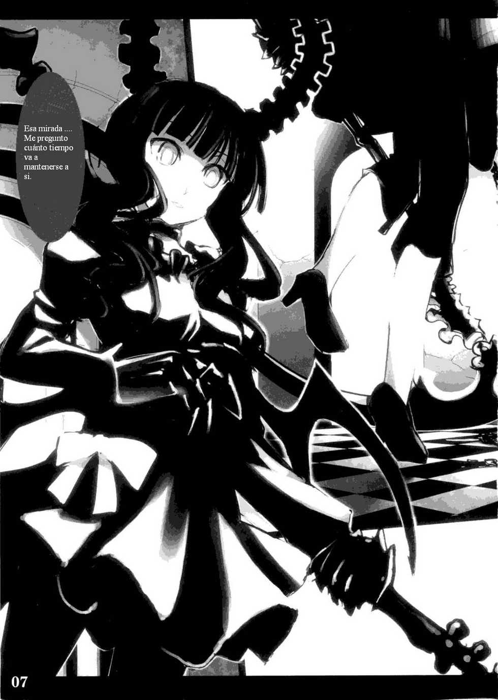(C78) [Shimoyakedou (Ouma Tokiichi)] DEAD BLACK (BLACK ROCK SHOOTER) [Spanish] [Celsiusrembrant] - Page 7