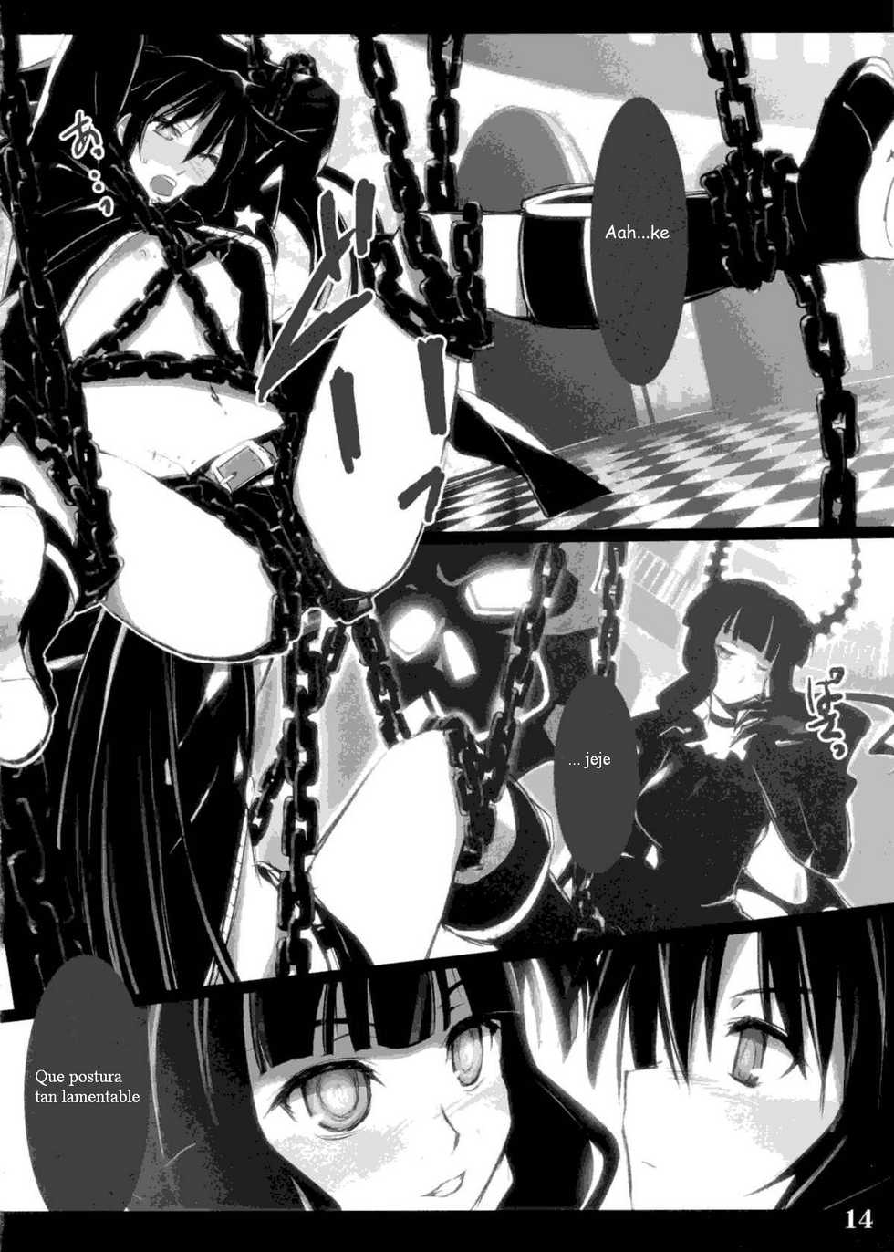(C78) [Shimoyakedou (Ouma Tokiichi)] DEAD BLACK (BLACK ROCK SHOOTER) [Spanish] [Celsiusrembrant] - Page 14
