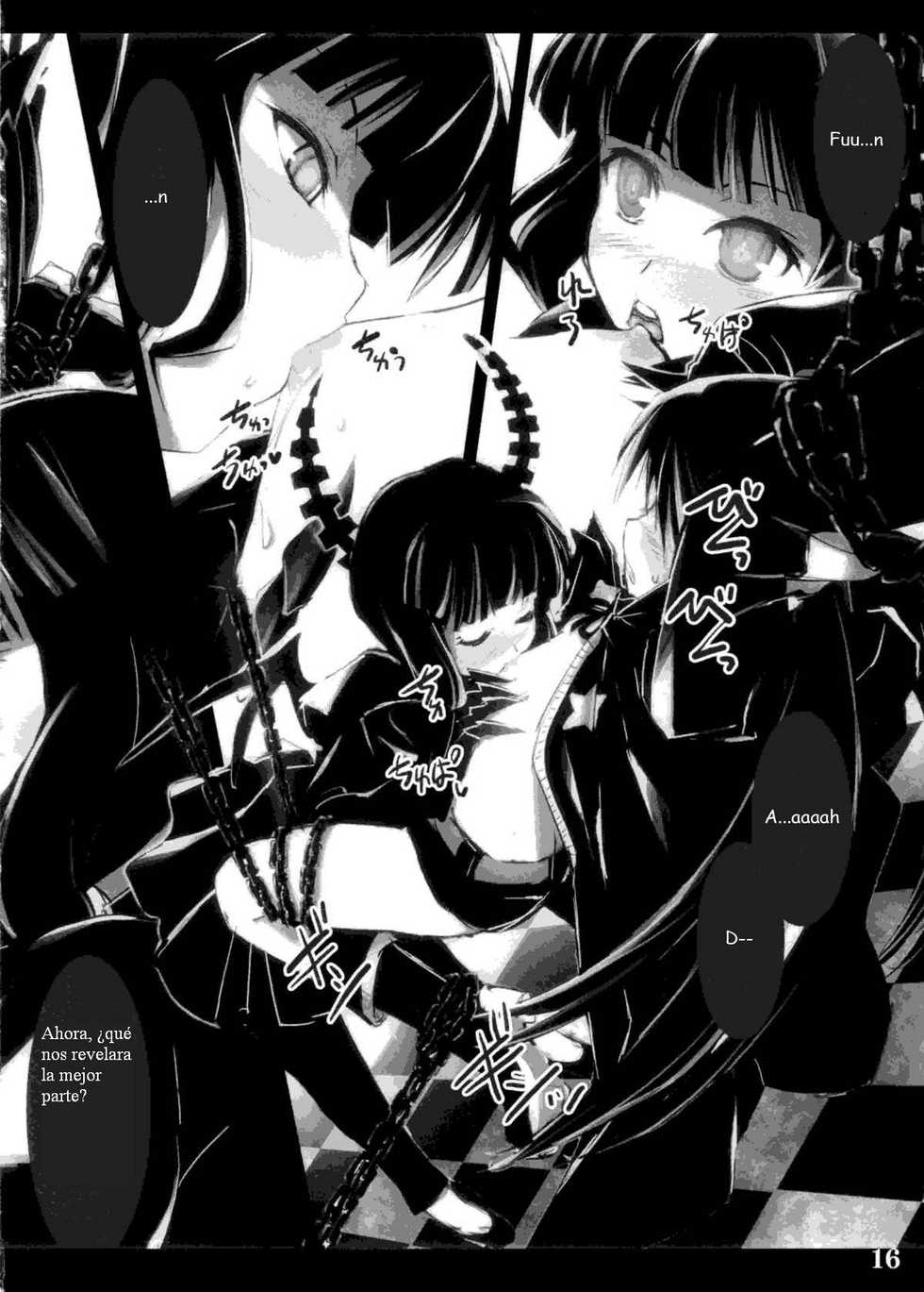 (C78) [Shimoyakedou (Ouma Tokiichi)] DEAD BLACK (BLACK ROCK SHOOTER) [Spanish] [Celsiusrembrant] - Page 16