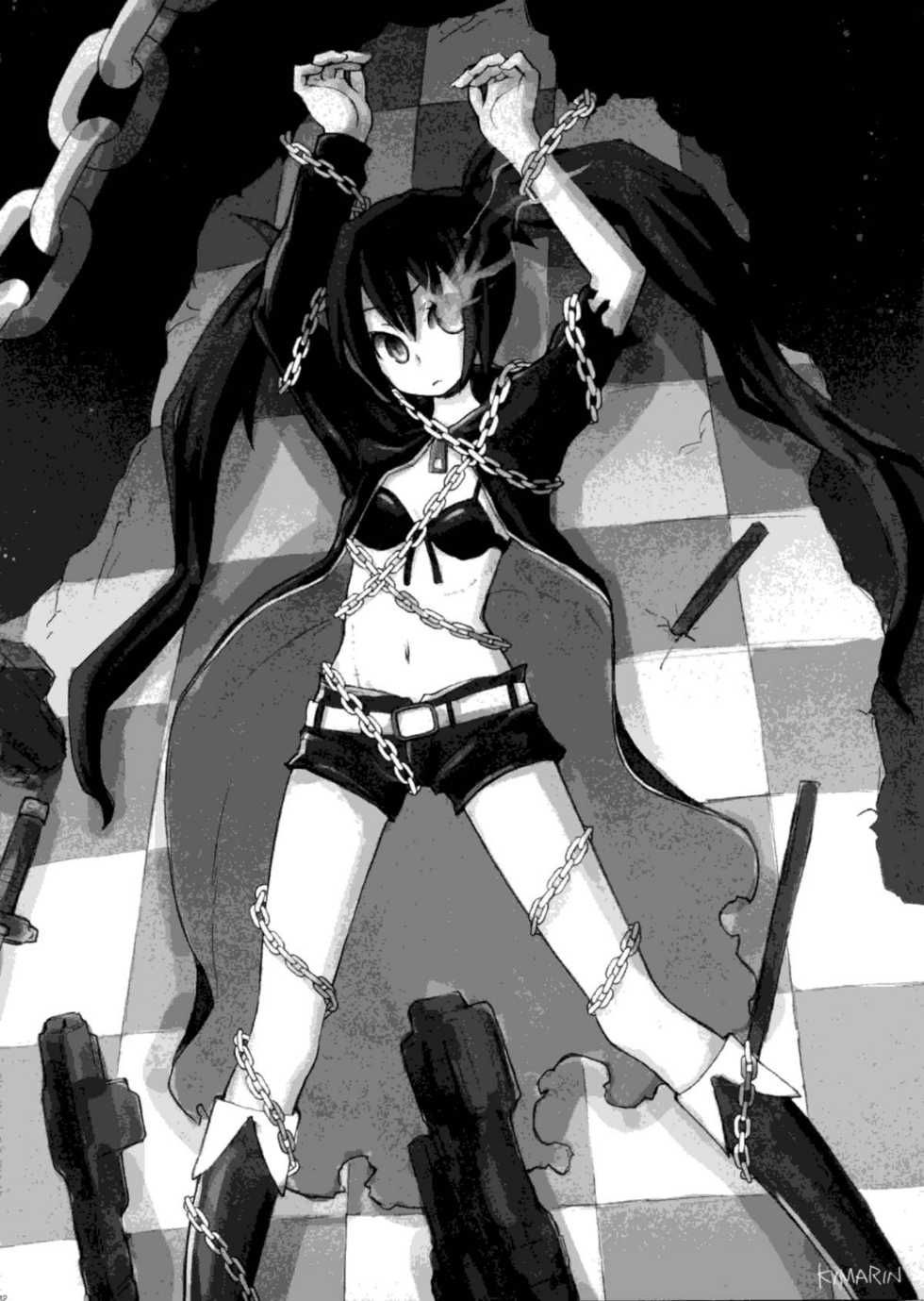(C78) [Shimoyakedou (Ouma Tokiichi)] DEAD BLACK (BLACK ROCK SHOOTER) [Spanish] [Celsiusrembrant] - Page 32