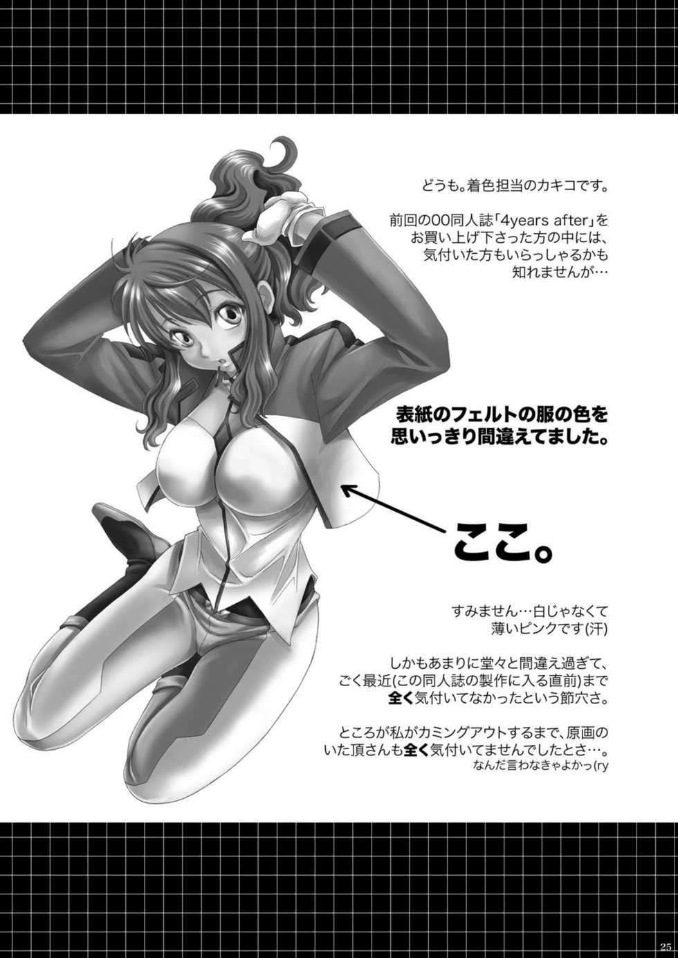 [Metabocafe Offensive Smell Uproar (Itadaki Choujo)] 4 years after 2 (Gundam 00) [Digital] - Page 24