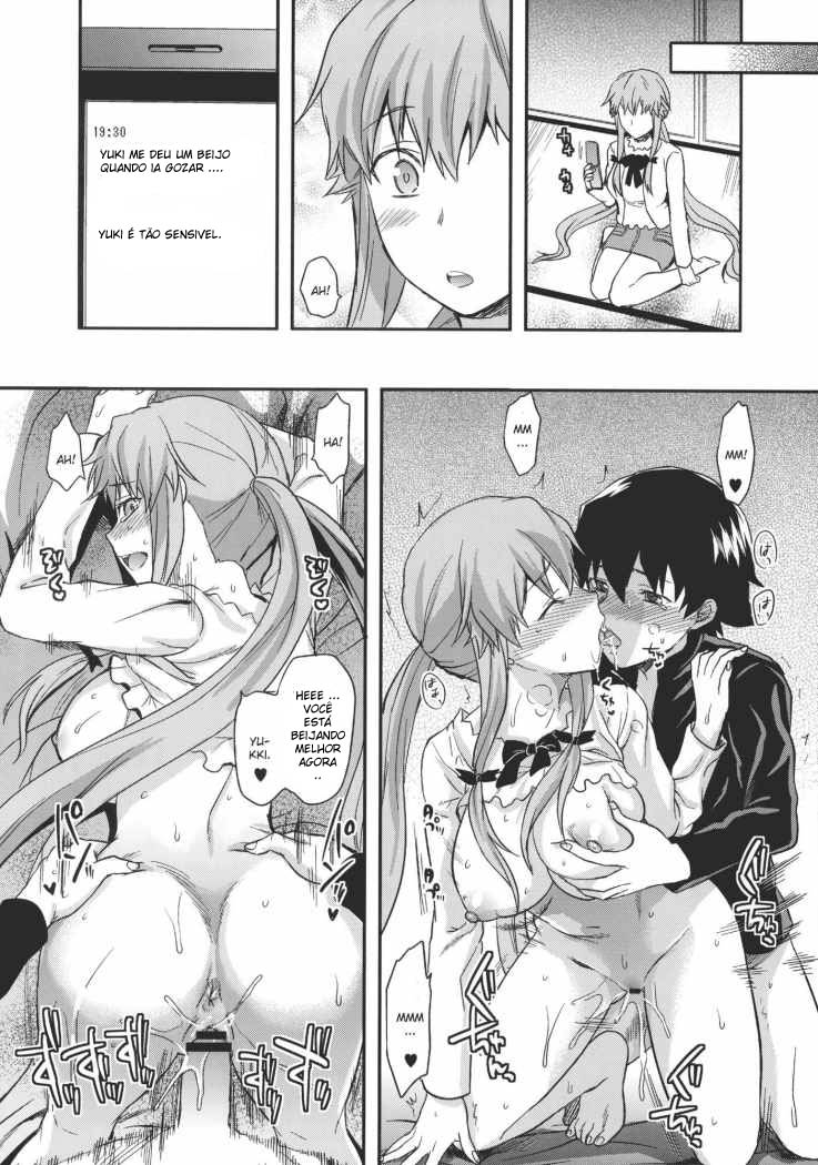 (C81) [Lv.X+ (Yuzuki N Dash)] Flag Crash (Mirai Nikki) [Portuguese-BR] {Fuderoso} - Page 24