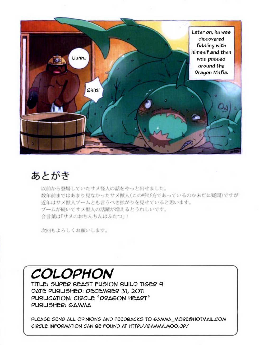 (C81) [Dragon Heart (gamma)] Choujuu Gasshin Build Tiger 9 | Super Beast Fusion Build Tiger 9 [English] - Page 19