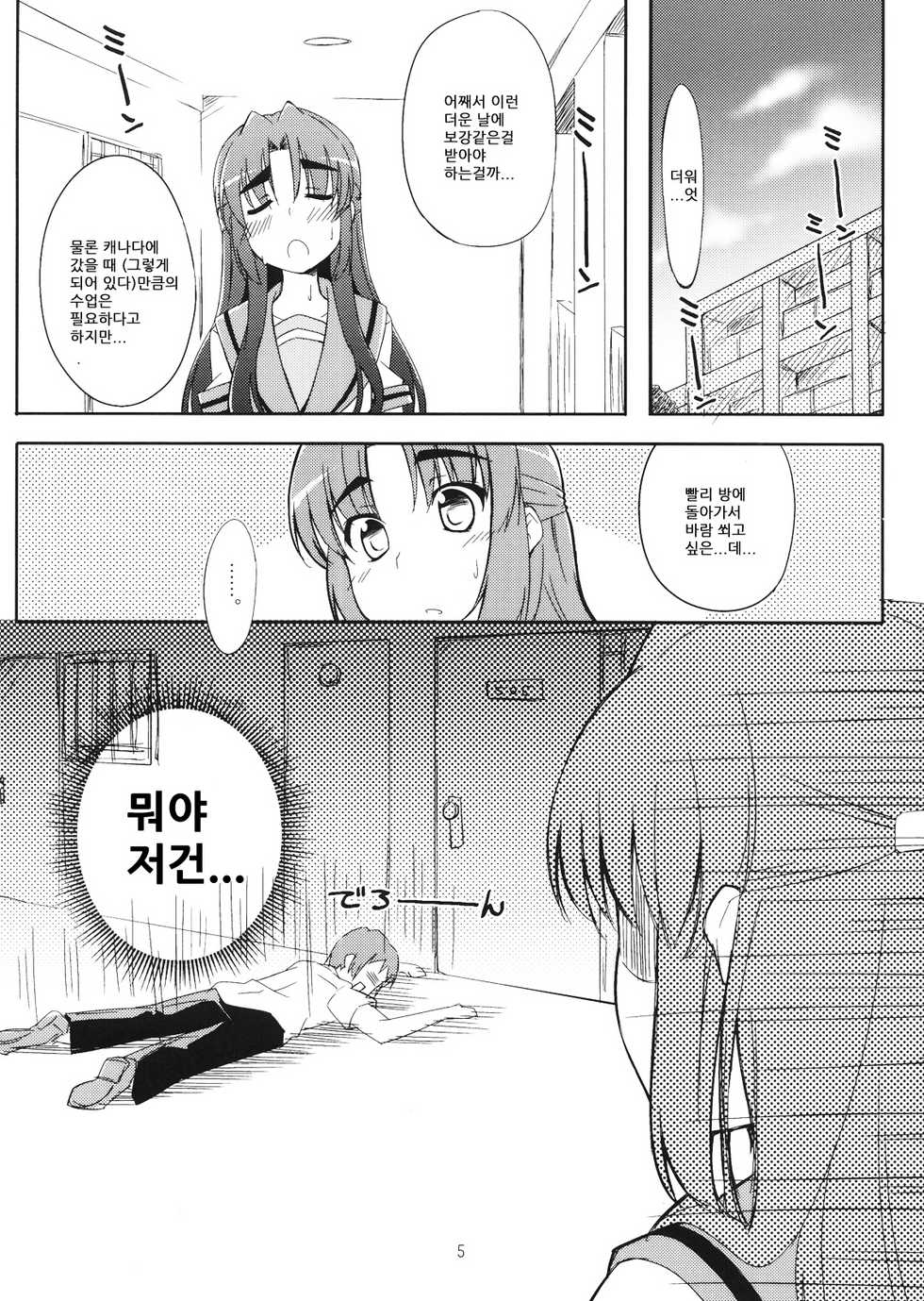 (C76) [Piñata Party (Nagami Yuu)] Over Flow Virus (Suzumiya Haruhi no Yuuutsu) [Korean] - Page 4