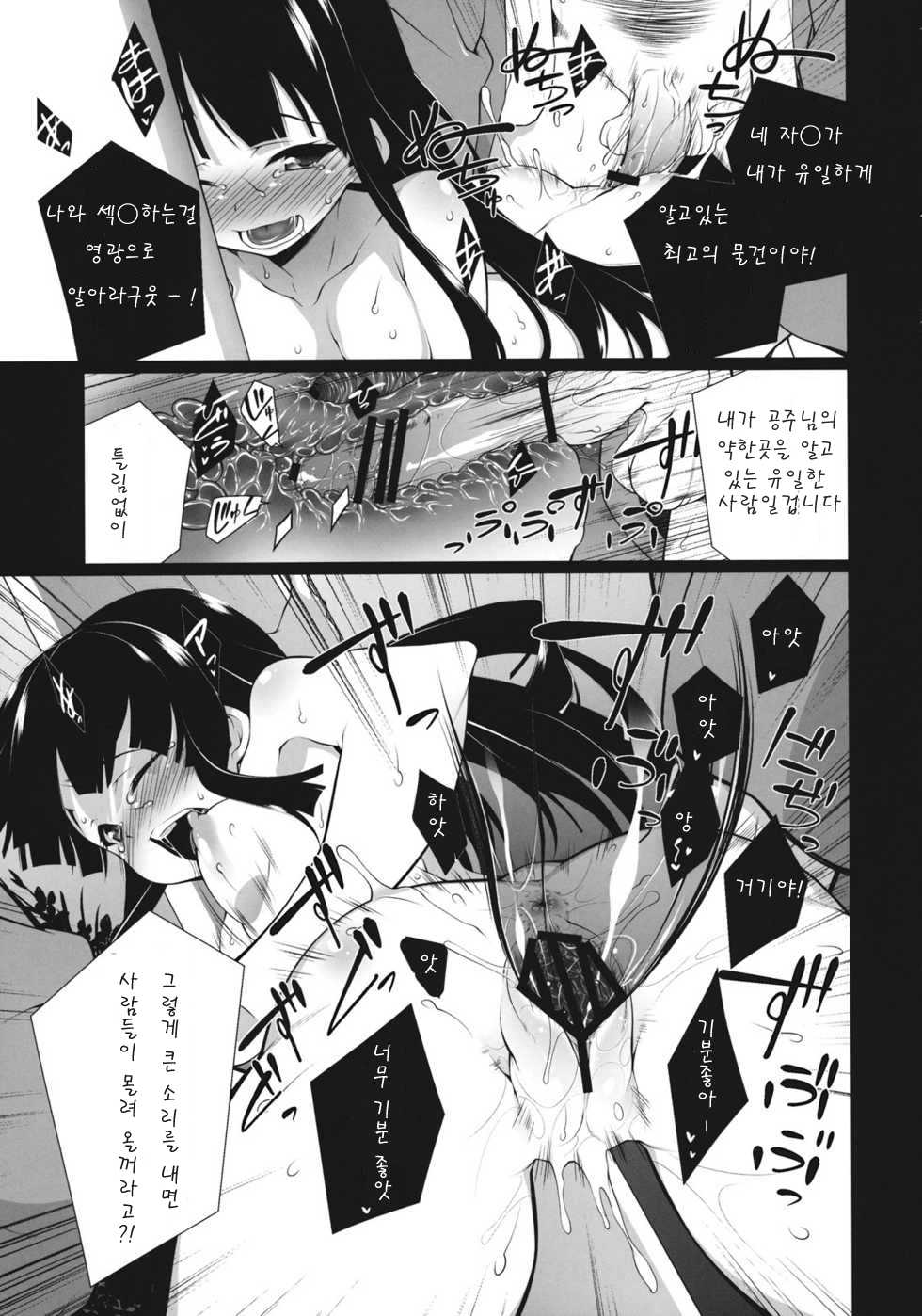 (C81) [TUKIBUTO (Hyouju Issei)] HI-Gin no Saji, Kuroi Tsuki (Touhou Project) [Korean] - Page 16