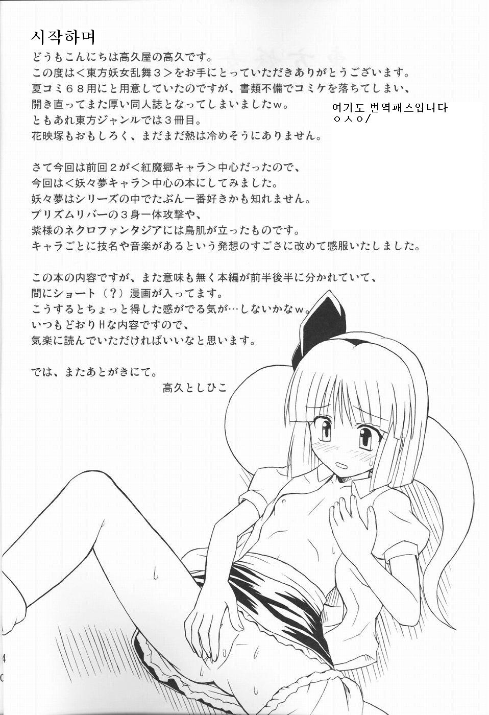(Reitaisai 2) [Takakuya (Takaku Toshihiko)] Touhou Youjo Ranbu 3 (Touhou Project) [Korean] - Page 3