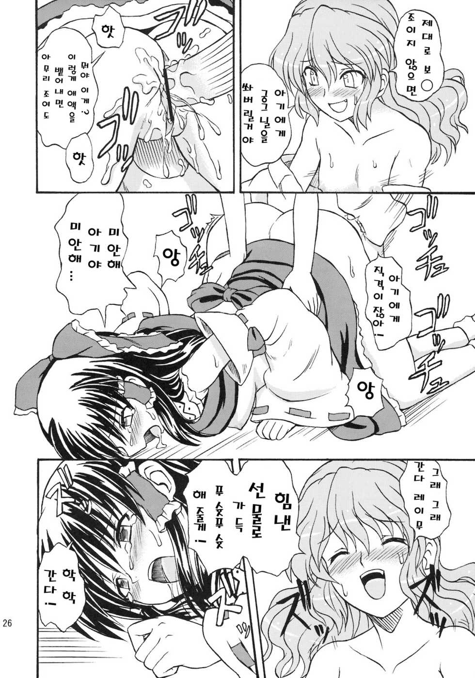 (Reitaisai 4) [Takakuya (Takaku Toshihiko)] Touhou Youjo Ranbu 8 (Touhou Project) [Korean] - Page 26
