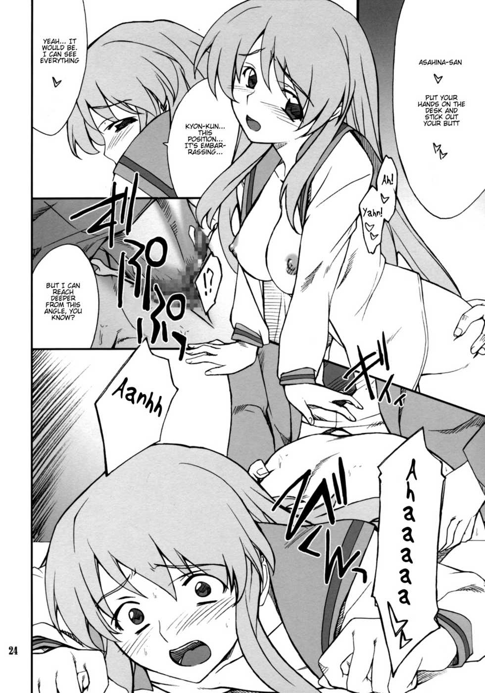 [P-Forest (Hozumi Takashi)] Mousou Desho Desho? Sore wa Kinsoku Jikou desu! (The Melancholy of Haruhi Suzumiya) [English] [EHCove] - Page 23
