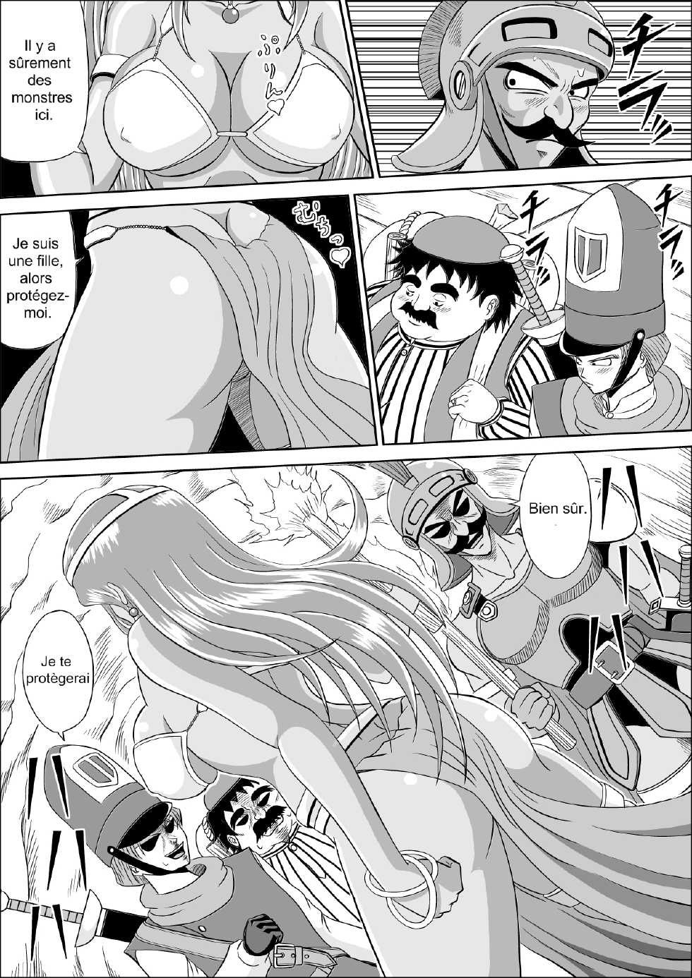 [Pyramid House (Muscleman)] Ryoujoku no Odoriko | Rape of Dancer (Dragon Quest IV) [French] [Wawave28] - Page 4