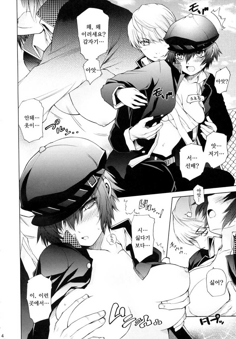 (C75) [OMEGA 2-D (Hibino Tomoki, Shima Seiryuu)] Everyday Young Life Eros (Persona 4) [Korean] [Project H] - Page 3