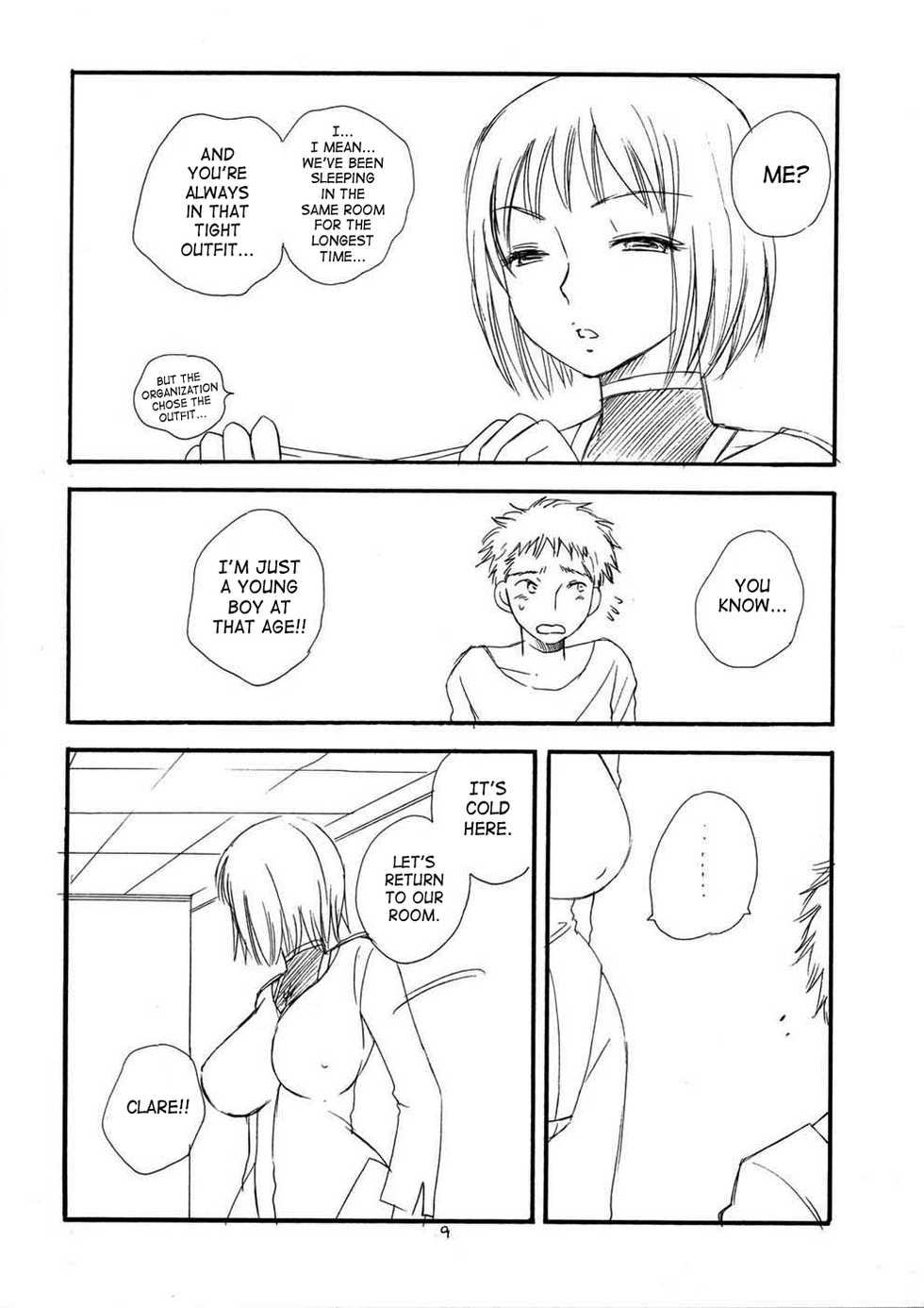 (C72) [Tenkaichi Baby's (BENNY'S, Inomoto Rikako)] MORE BOOK (Claymore) [English] [SaHa] - Page 8