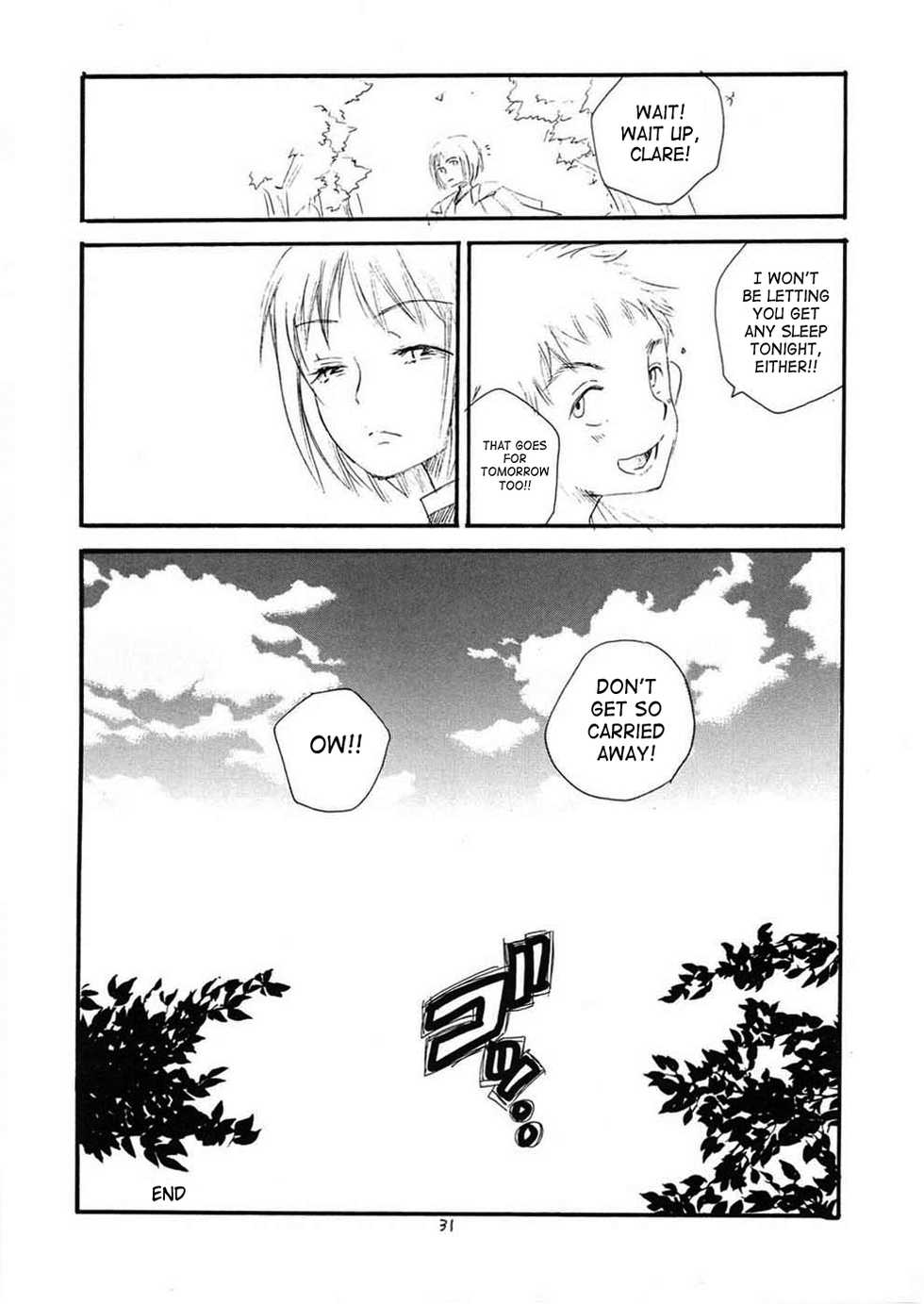 (C72) [Tenkaichi Baby's (BENNY'S, Inomoto Rikako)] MORE BOOK (Claymore) [English] [SaHa] - Page 30