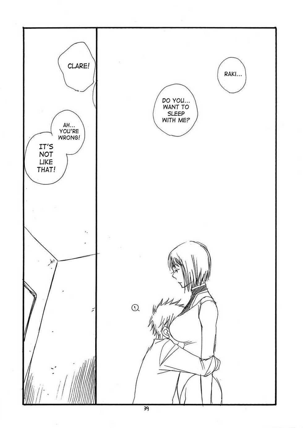(C72) [Tenkaichi Baby's (BENNY'S, Inomoto Rikako)] MORE BOOK (Claymore) [English] [SaHa] - Page 38