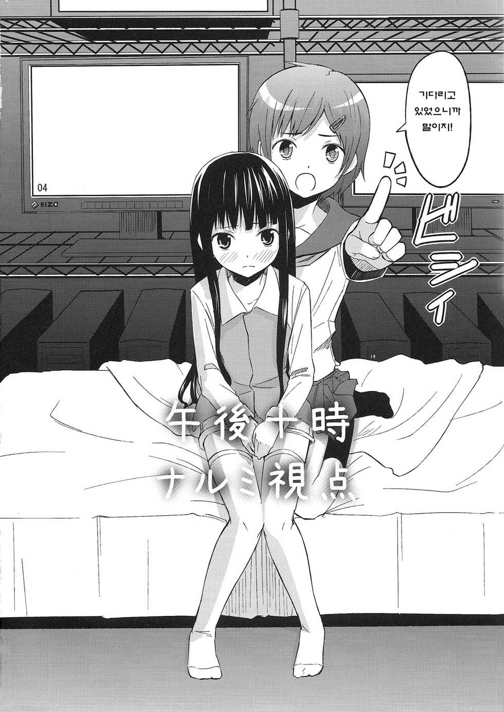 (C79) [crossray (Oomori Makoto)] PM10:00 Narumi side (Kami-sama no Memochou) [Korean] - Page 5