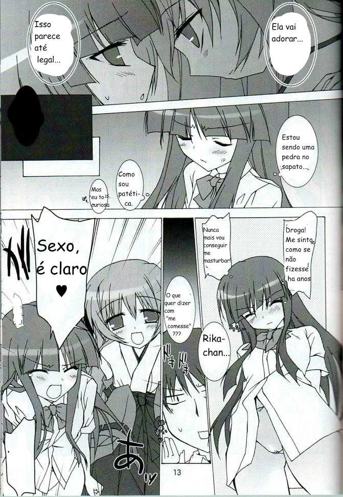 (C72) [Toriaezu(kari) (Tororo)] Futari Nara Ne (Higurashi no Naku Koro ni) [Portuguese-BR] [Excel] - Page 12