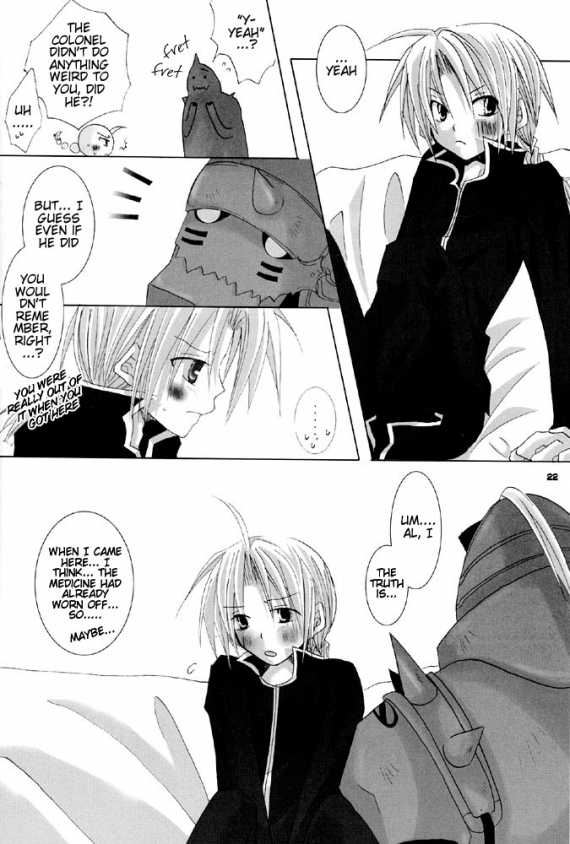 (SC22) [HYSTERICS38. (Sango no Sanba)] Kimi wo Tsunagu Tei. (Fullmetal Alchemist) [English] - Page 21