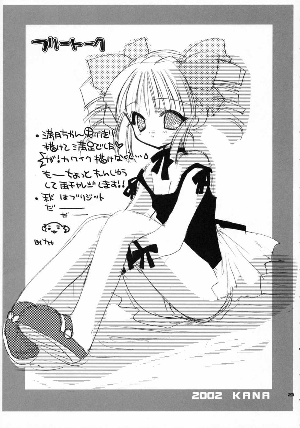 (C62) [Kimpotsu (Kana)] CRULLER 5 (Full Moon o Sagashite) - Page 22