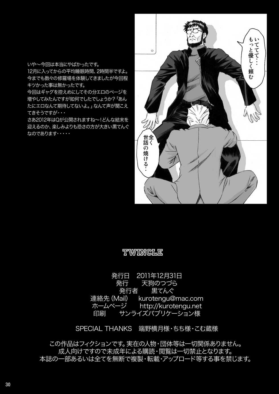 [TENGU NO TSUZURA (Kuro Tengu)] TWINCLE (Neon Genesis Evangelion) [Digital] - Page 29