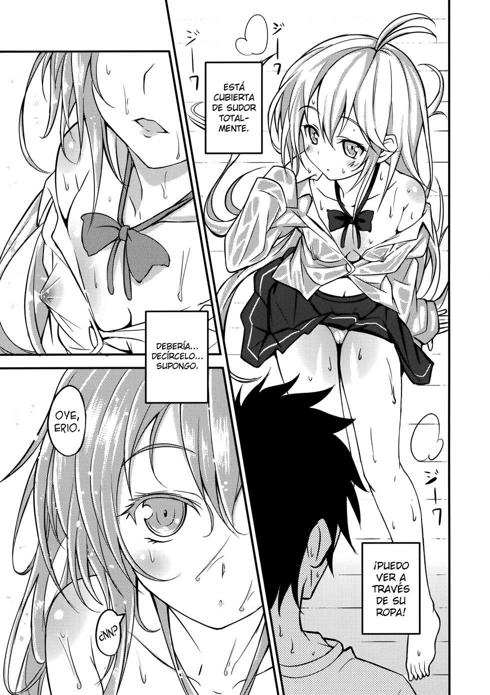 (COMIC1☆5) [AGOITEI (Sankuro)] Celsius Sanjuukyuudo | 39 Grados Celsius (Denpa Onna to Seishun Otoko) [Spanish] [H-Elite no Fansub] - Page 6