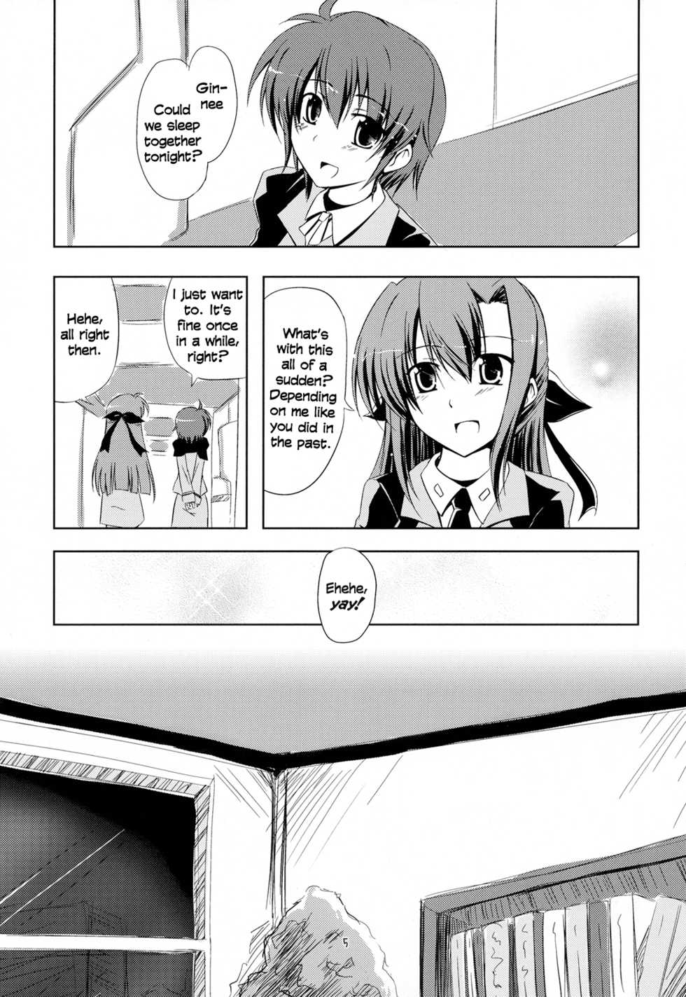 (C72) [Zanryuu Shinen (Nagami Yuu)] SisterS (Mahou Shoujo Lyrical Nanoha) [English] [Yuri-ism] - Page 4