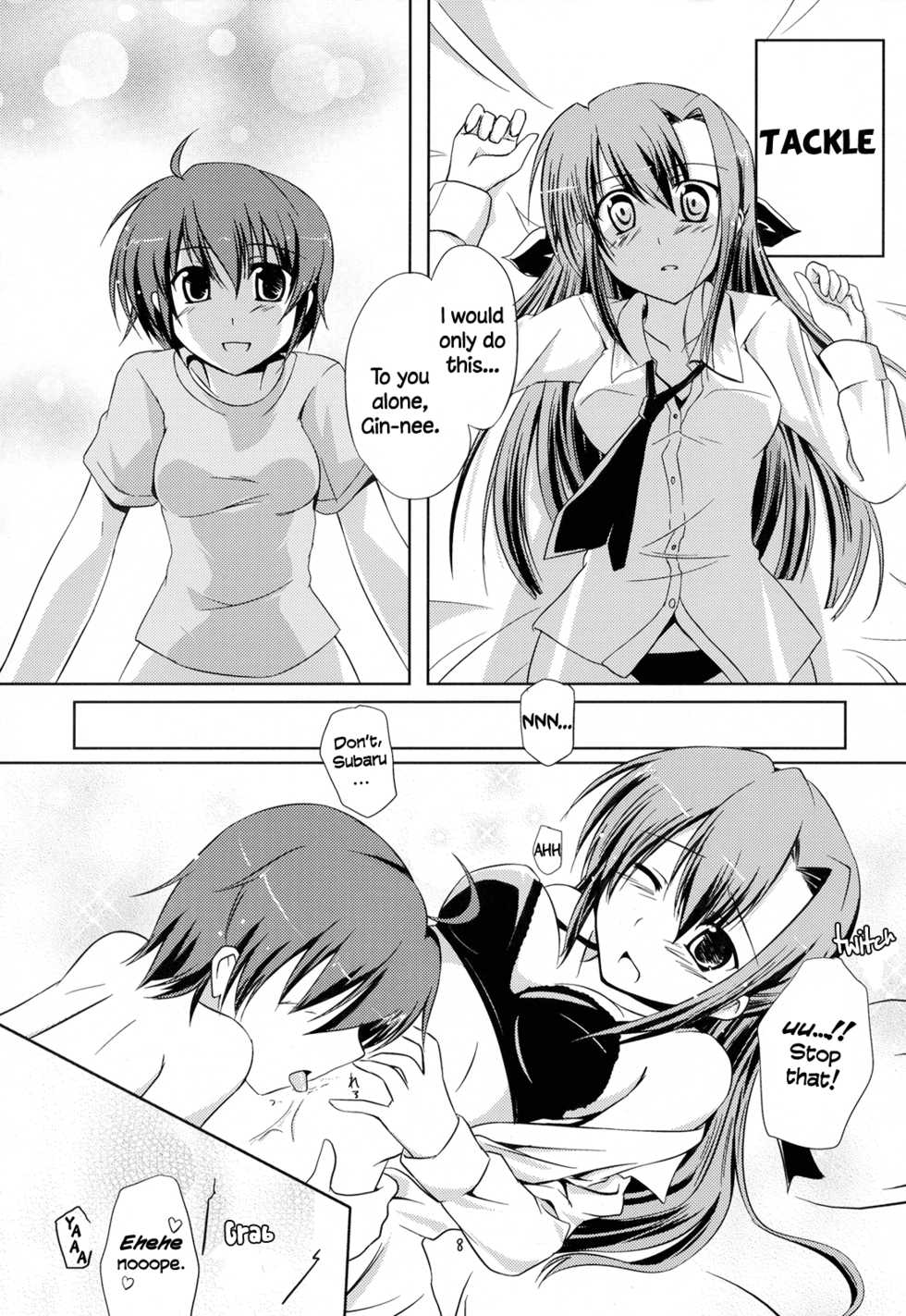 (C72) [Zanryuu Shinen (Nagami Yuu)] SisterS (Mahou Shoujo Lyrical Nanoha) [English] [Yuri-ism] - Page 7