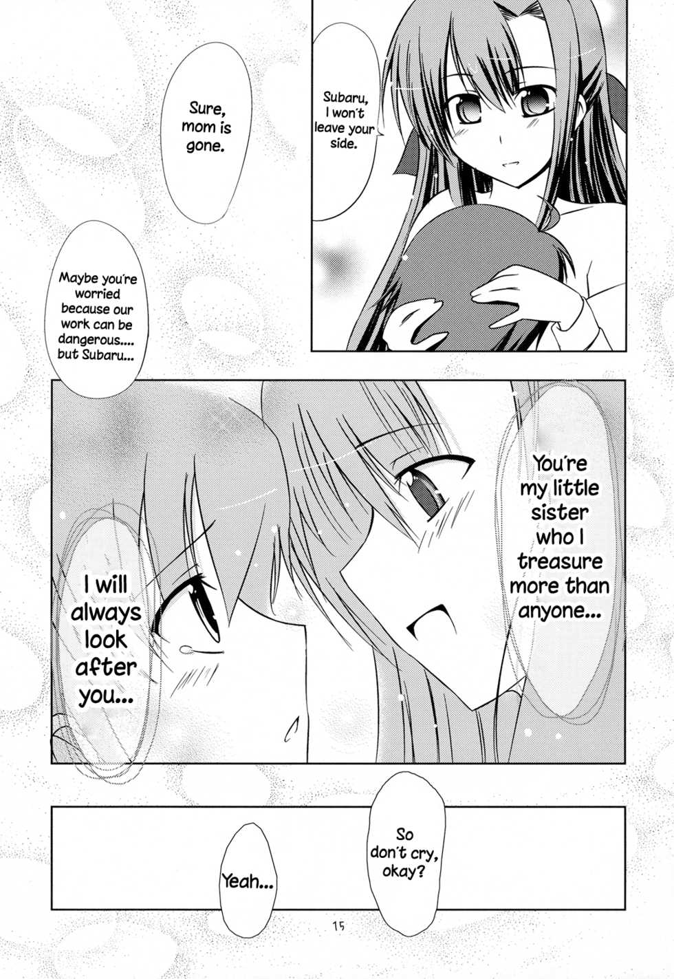 (C72) [Zanryuu Shinen (Nagami Yuu)] SisterS (Mahou Shoujo Lyrical Nanoha) [English] [Yuri-ism] - Page 14