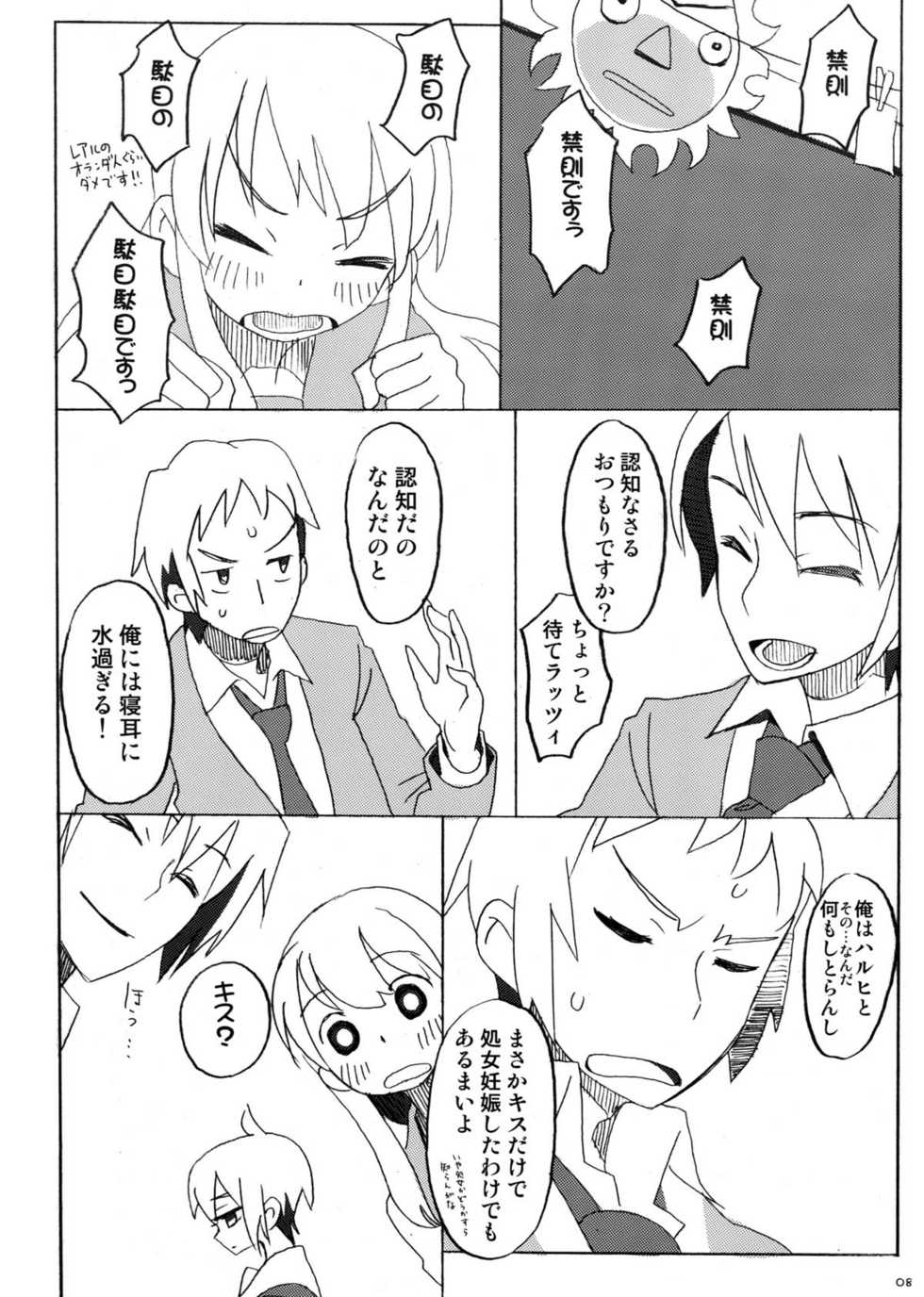 (C76) [ROMANTIC FOOL (Yoshida On)] Suzumiya Haruhi no Fukuon, Matawa Genzai (The Melancholy of Haruhi Suzumiya) - Page 8