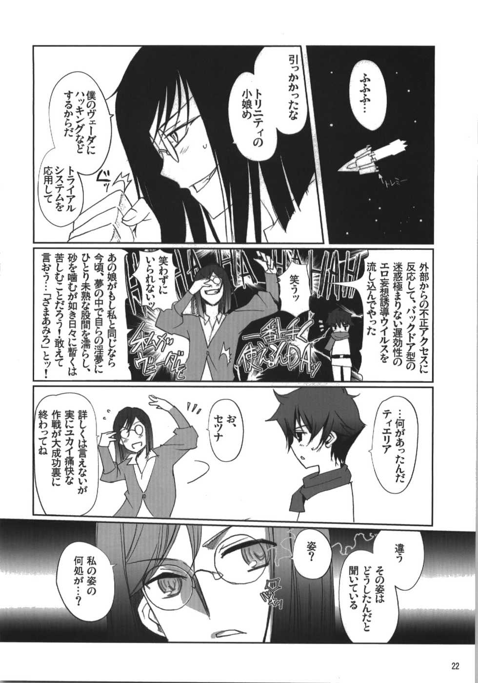 (C74) [Nippon Teikoku Toshokan (Kiya Shii, Hanpera)] Nena Typhoon (Gundam 00) - Page 22