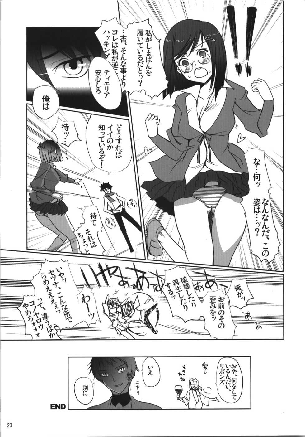 (C74) [Nippon Teikoku Toshokan (Kiya Shii, Hanpera)] Nena Typhoon (Gundam 00) - Page 23