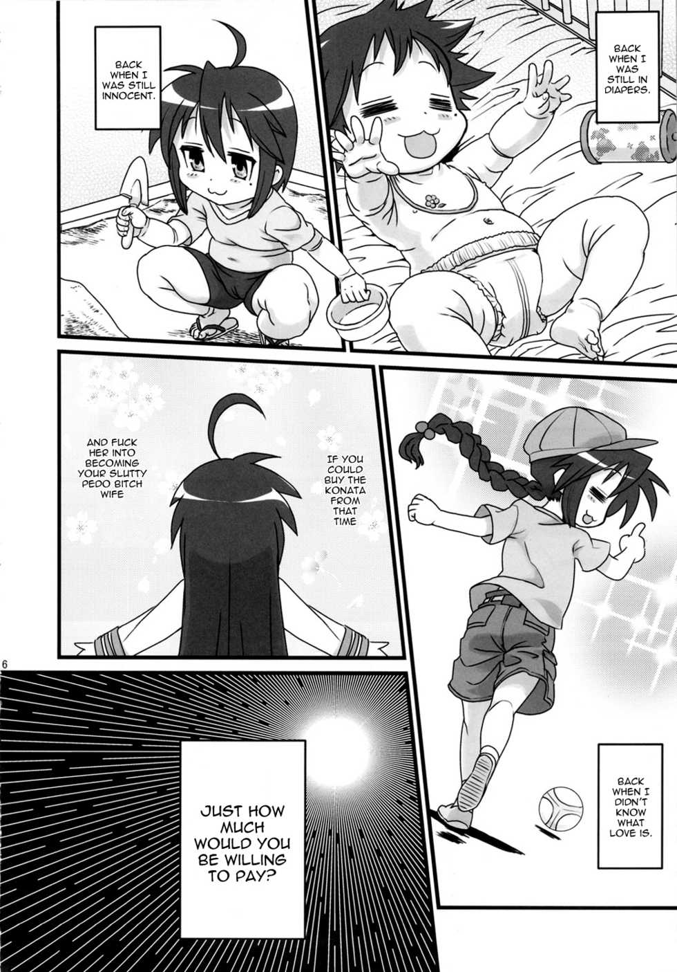 (Futaket 8) [Kakumei Seifu Kouhoushitsu (RADIOHEAD, Chimosaku, Dekko)] SexSphere KONACHANG! (Lucky Star) [English] =LWB= - Page 5